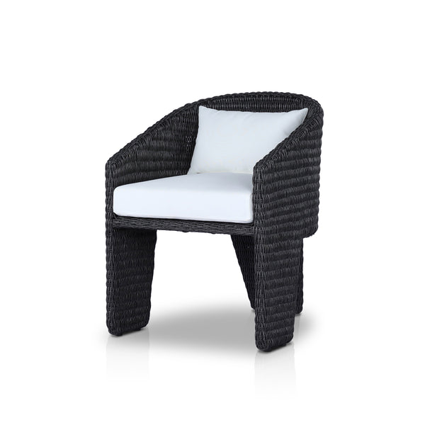Fae Outdoor Dining Chair in Vintage Coal