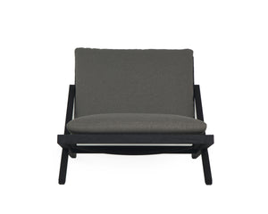 BARI LOUNGE CHAIR - CHARCOAL - GRACEBAY GREY