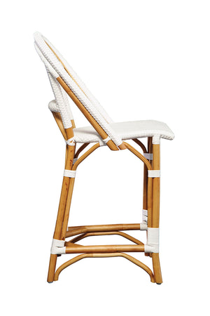 White Leroy Counter Stool