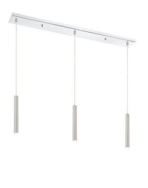 Forest 3 Light Island/Billiard in Chrome Finish