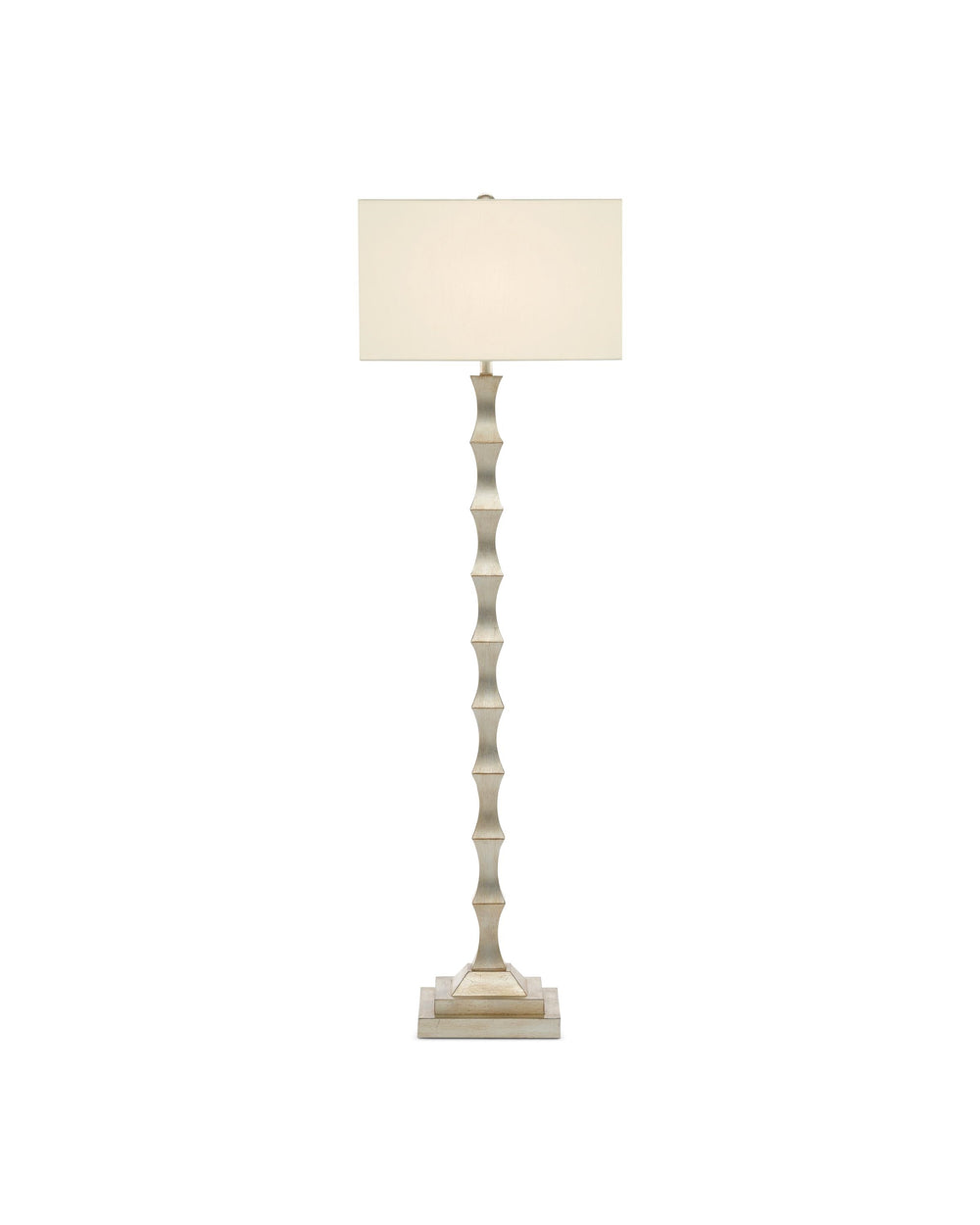 Lyndhurst Floor Lamp In Silver Leaf