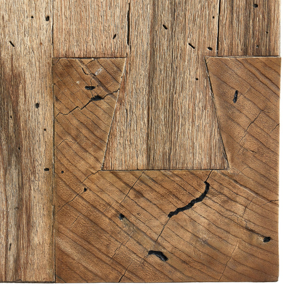 Abaso Accent Bench in Rustic Wormwood Oak