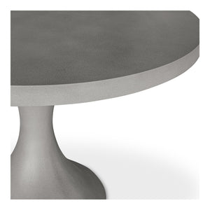 Moe's Isadora 43.25" Round Dining Table in Grey