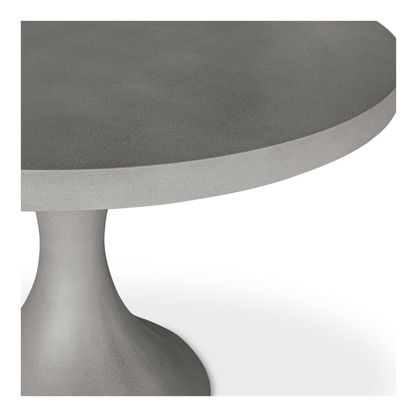 Moe's Isadora 43.25" Round Dining Table in Grey