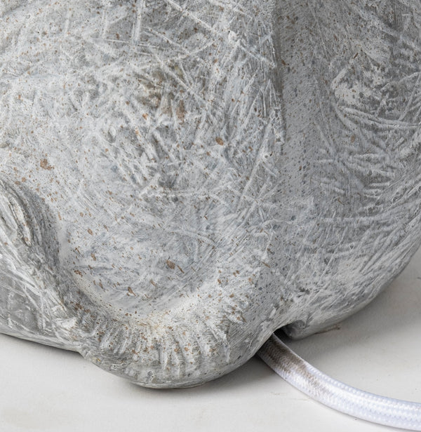 Tantor (15.9"H) Gray Resin Elephant Calf Table Lamp