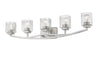 Zaid 5 Light Vanity in Brushed Nickel Finish
