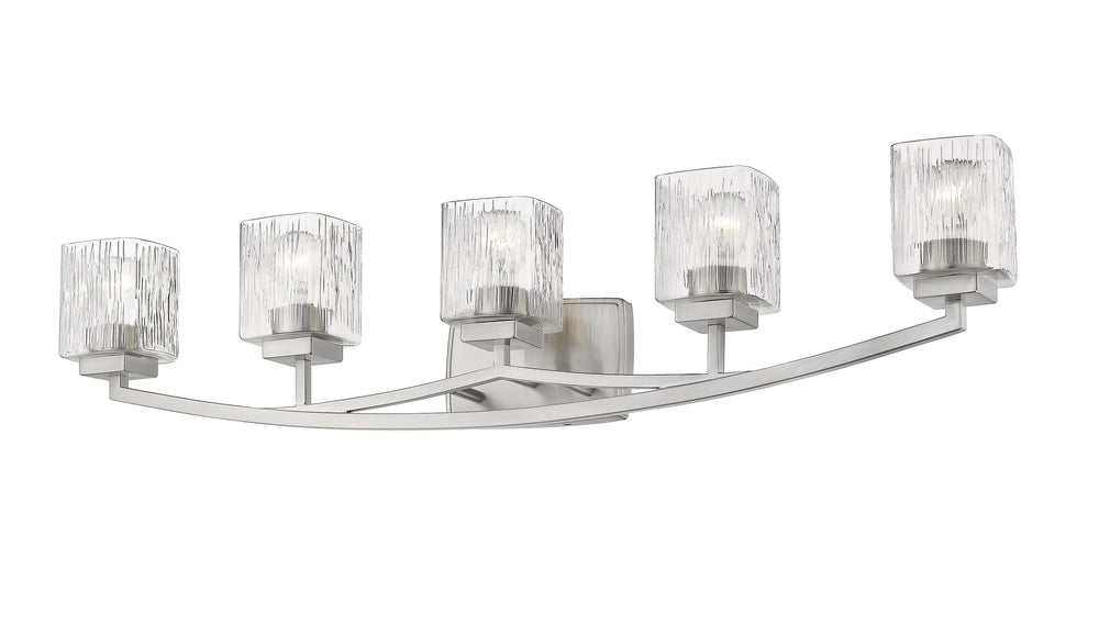 Zaid 5 Light Vanity in Brushed Nickel Finish
