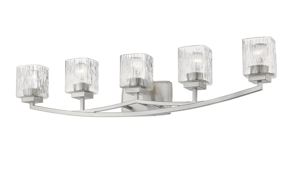 Zaid 5 Light Vanity in Brushed Nickel Finish
