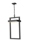 Luttrel 1 Light Outdoor Chain Mount Ceiling Fixture in Black Finish