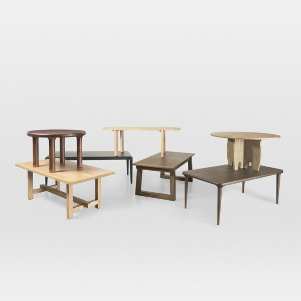 Takota Dark Brown Rectangular Oak Wood w/ Birch Wood Legs Extendable Dining Table