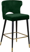 Allan Stool In Green Velvet