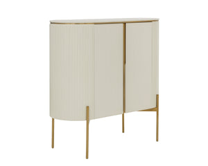 PALOMA BAR CABINET - HIGH GLOSS CREAM