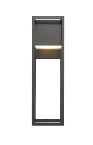 Barwick 1 Light Outdoor Wall Sconce in Black Finish