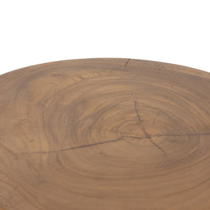 Jovie Outdoor End Table In Natural Teak