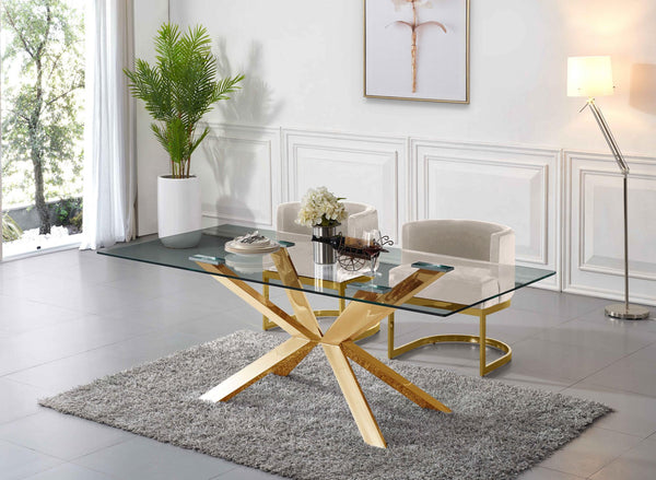 Donna Dining Chair In Cream Velvet