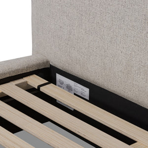Quincy Queen Bed - Plushtone Linen