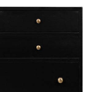 Belmont 8 Drawer Tall Dresser In Black
