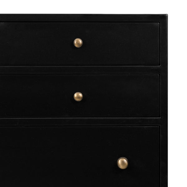Belmont 8 Drawer Tall Dresser In Black