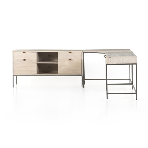 Trey Desk System - Dove Poplar