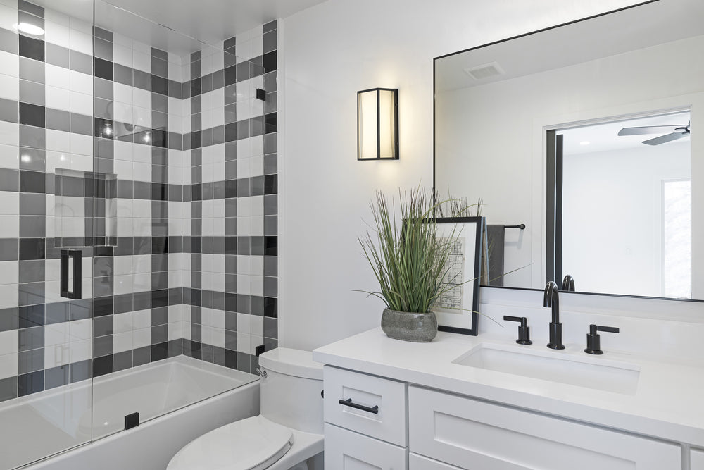 Baden 1 Light Vanity in Matte Black Finish