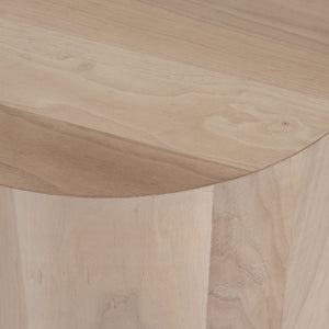 Hudson Round End Table-Ashen Walnut