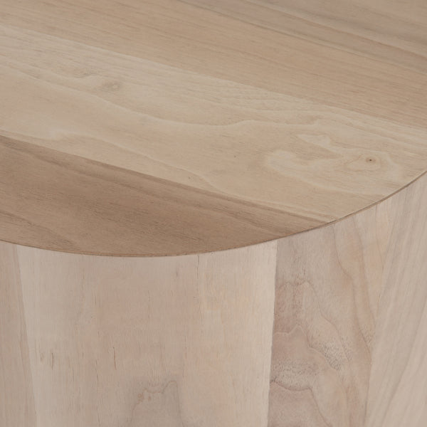 Hudson Round End Table-Ashen Walnut