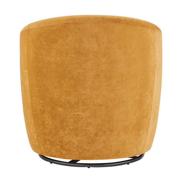 Regina Velvet Swivel Accent Arm Chair, Dainty Caramel
