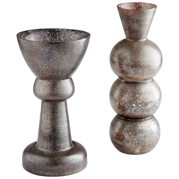 Ravine Vase in Zinc
