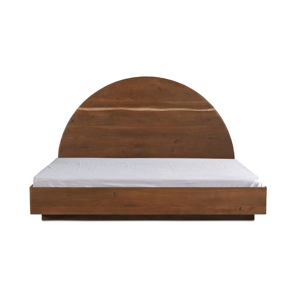 Moe's Watson Queen Bed in Brown Acacia