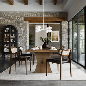 Tia Dining Table 108" In Drifted Oak Solid