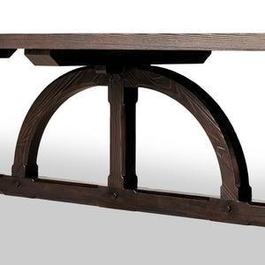 The Arch Dining Table in Medium Brown Fir Veneer