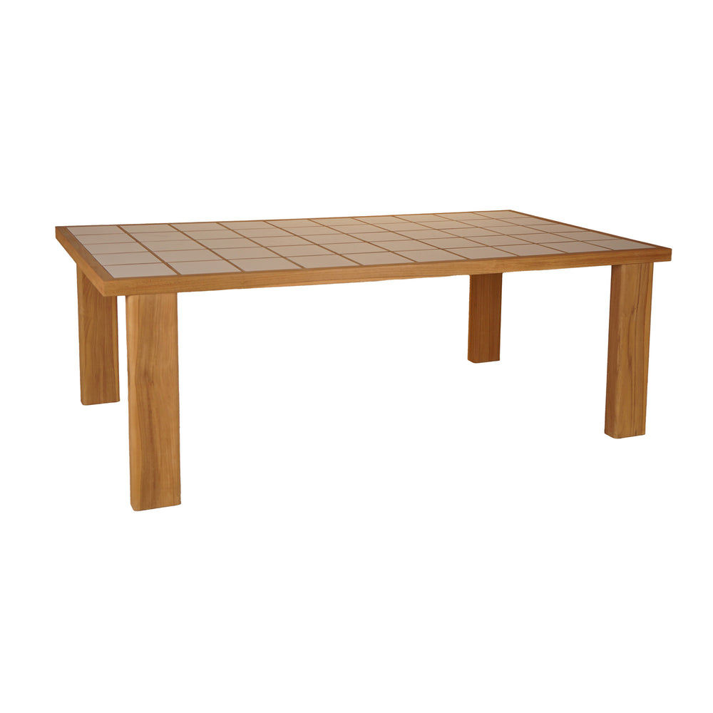Marina Outdoor Dining Table in Natural Finish