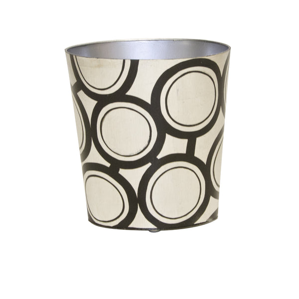 OVAL WASTEBASKET ZEBRA