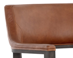 BRYLEA COUNTER STOOL - BROWN - SHALIMAR TOBACCO LEATHER