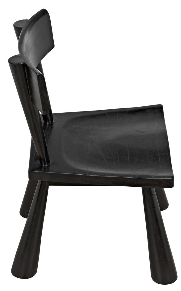 Gilbert Sungkai/Mindi Chair in Charcoal Black