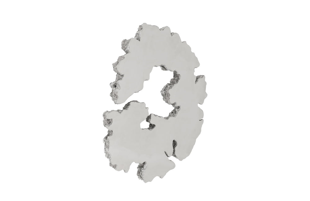 Lava Slice Wall Art, Resin, Stainless Steel, Large