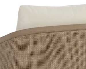 PALERMO LOUNGE CHAIR - DRIFT BROWN - STINSON CREAM