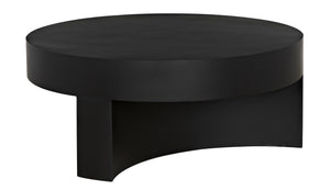 Steward C Industrial Steel Coffee Table in Matte Black