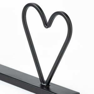 Wild at Heart 24L x 1W Black Metal Sign
