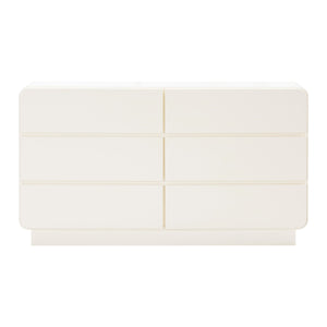 Sagura Cream 6-Drawer Dresser