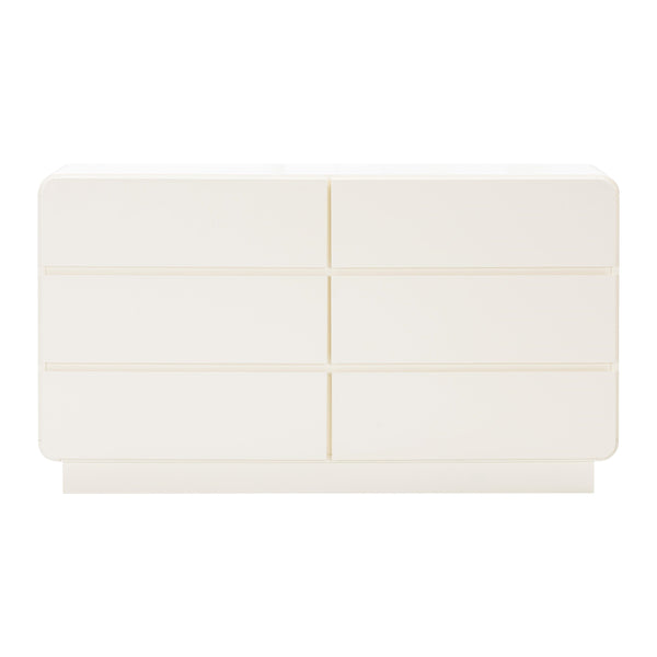 Sagura Cream 6-Drawer Dresser