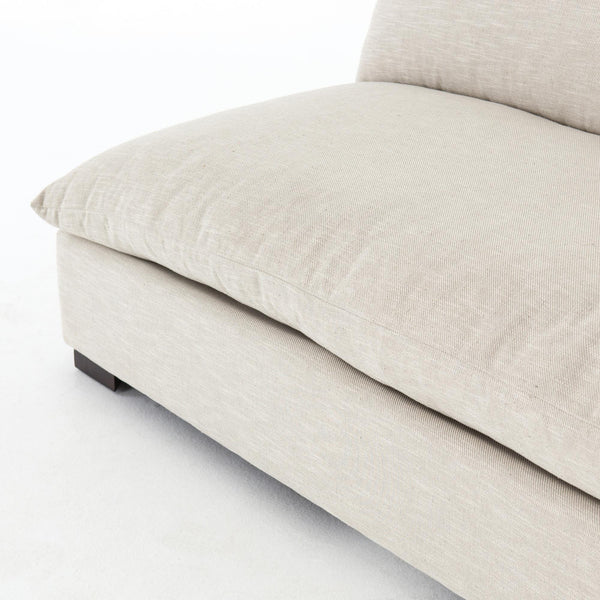 Grant Armless Sofa-Oatmeal