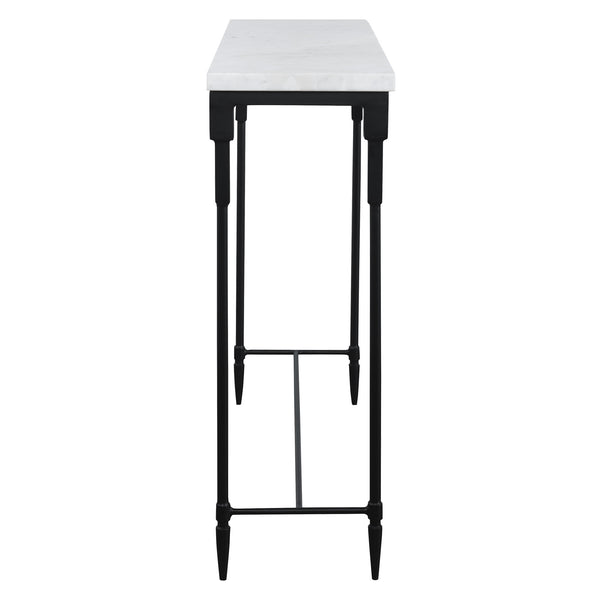 Bourges White Marble Console Table