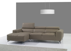 Simmons Leather Sectional Left Facing Chaise