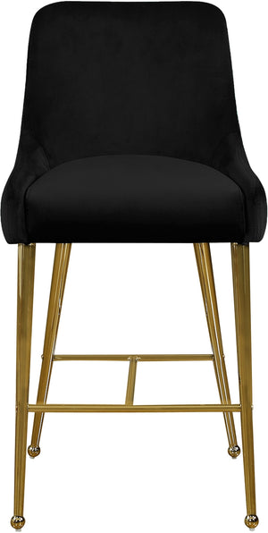 Irvin Stool In Black Velvet