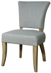 Austin Fabric Dining Chair In Soft Blue