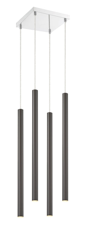 Forest 4 Light Island/Billiard in Chrome Finish