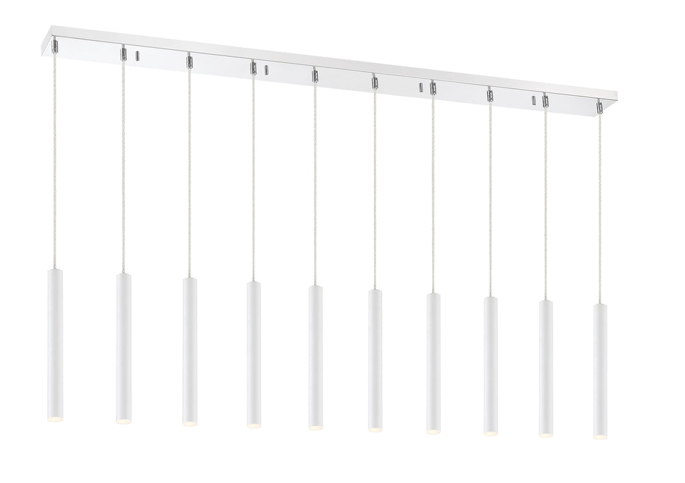 Forest 10 Light Island/Billiard in Chrome Finish