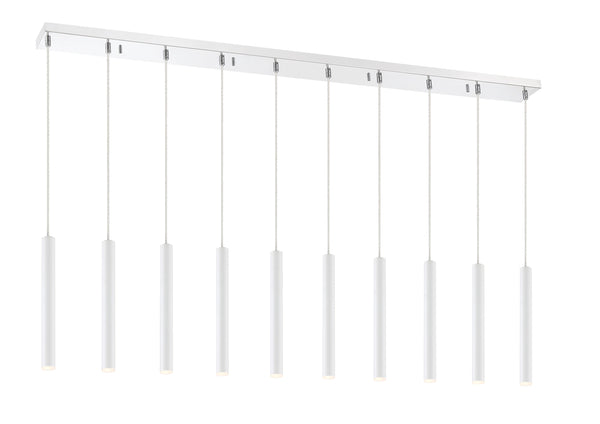 Forest 10 Light Island/Billiard in Chrome Finish