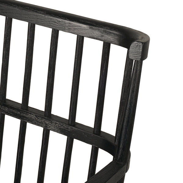 Aspen Bench In Matte Black